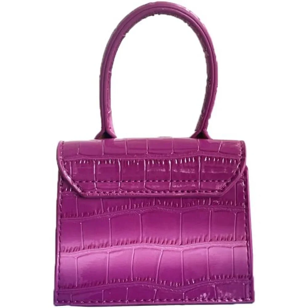 Mini Crossbody Purse Leather Sequin Small Bag for Women Travel Party
